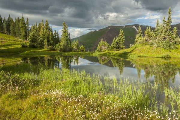 Colorado Paradise Divide and pond reflection